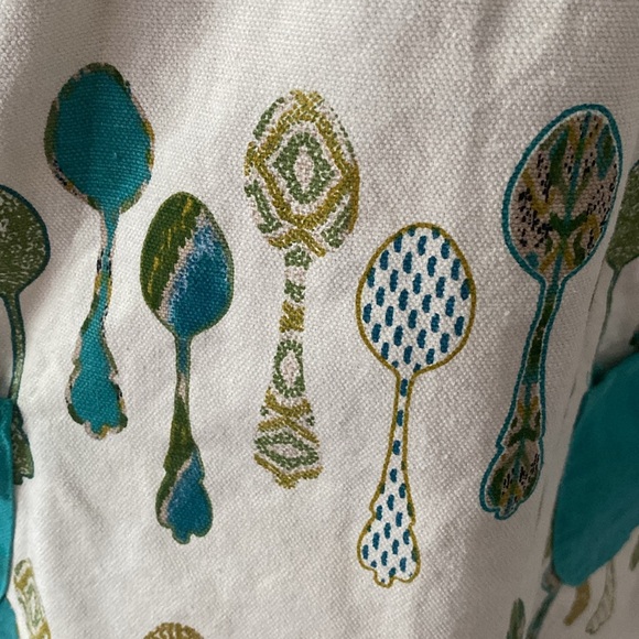 Threshold Decorative Spoon Motif Cooking Apron Blue - Picture 8 of 11